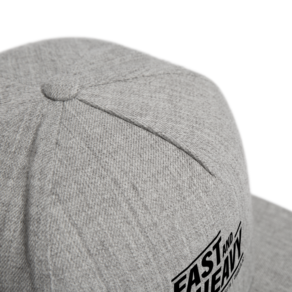 FH Slant Snapback Cap - heather gray