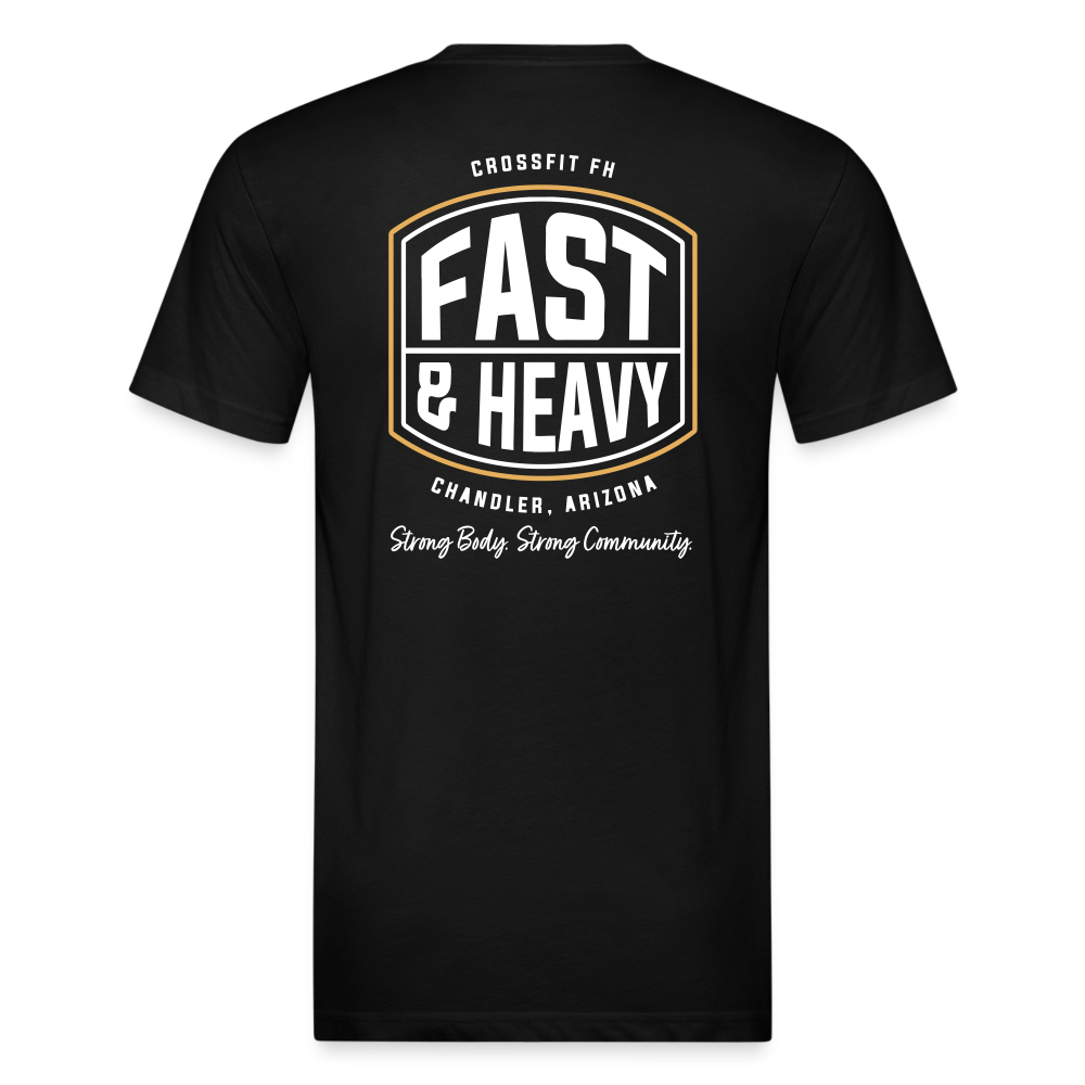 Fast and Heavy Bar Sign Tee - black